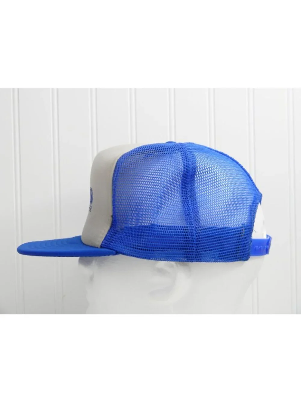 VTG Times Eagle Carrier Trucker Hat Blue Mesh Snapback Cap Designer Award